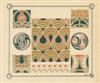 ALPHONSE MUCHA (1860-1939). COMBINAISONS ORNEMENTALES. 1901. Bound volume with 59 of 60 plates. Each plate approximately 8x9 inches. Li